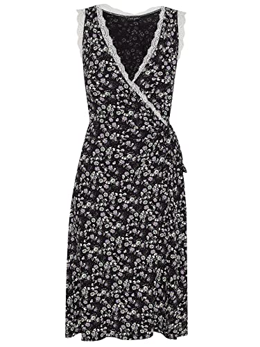 Vive Maria Midnight Flower Damen Wickelkleid schwarz Allover, Größe:S von Vive Maria