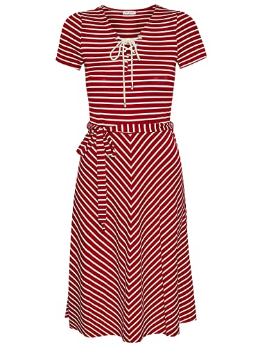 Vive Maria My Capri Damen A-Linien-Kleid rot Allover, Größe:L von Vive Maria