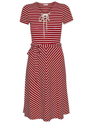 Vive Maria My Capri Damen A-Linien-Kleid rot Allover, Größe:XL von Vive Maria