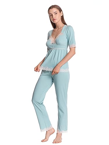 Vive Maria My Nostalgia Damen Pyjama blau, Größe:L von Vive Maria