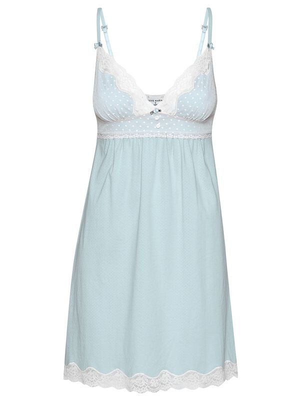 Vive Maria My Nostalgia Negligee Nachthemd blau weiß in XS von Vive Maria