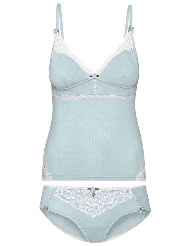 Vive Maria My Nostalgia Set Wäsche-Set blau weiß in L von Vive Maria