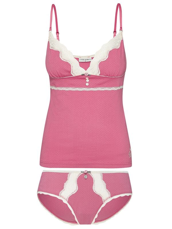 Vive Maria Pink Princess Set Wäsche-Set rot weiß in XS von Vive Maria