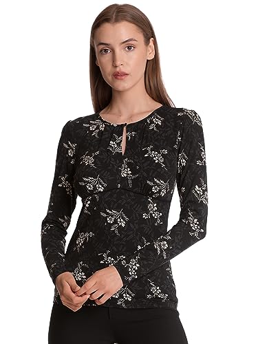 Vive Maria Reverie Flower Damen Langarmshirt schwarz Allover, Größe:XS von Vive Maria