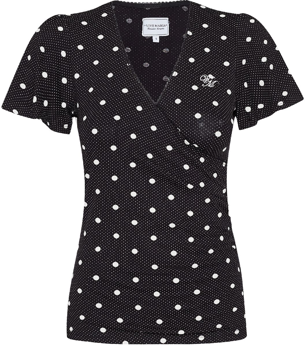 Vive Maria - Rockabilly T-Shirt - Maria Shirt - XS bis L - für Damen - Größe S - schwarz/weiß von Vive Maria