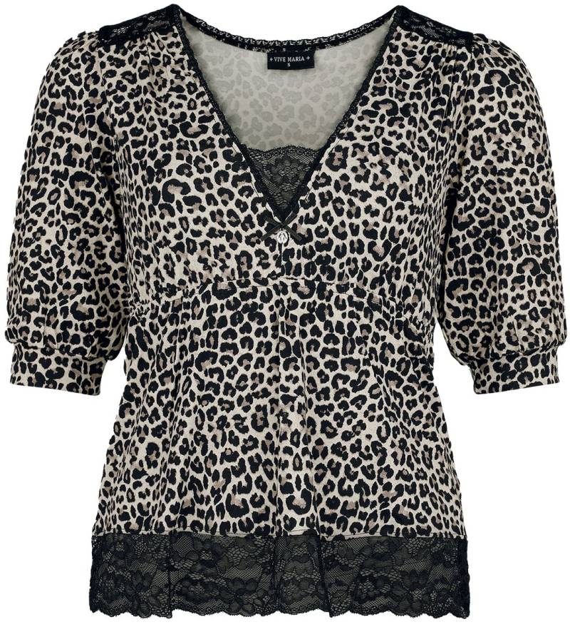 Vive Maria Romantic Leo Shirt Langarmshirt braun schwarz in XS von Vive Maria