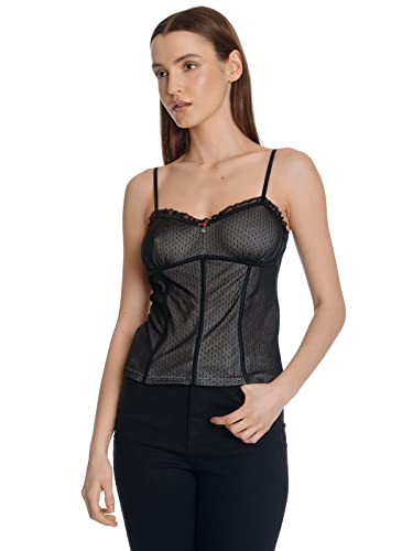 Vive Maria Sweet Boudoir Damen Trägertop schwarz, Größe:XL von Vive Maria