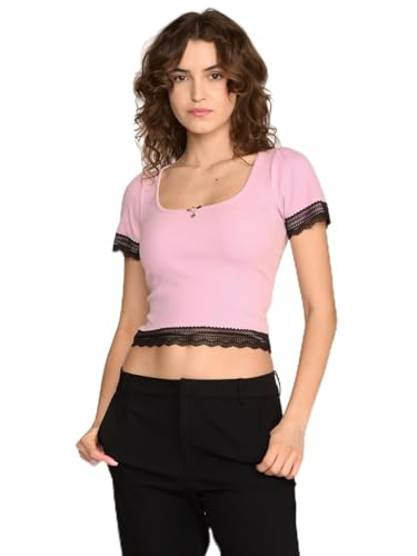 Vive Maria Sweet Cropped Shirt Damen T-Shirt rosa, Größe:M von Vive Maria