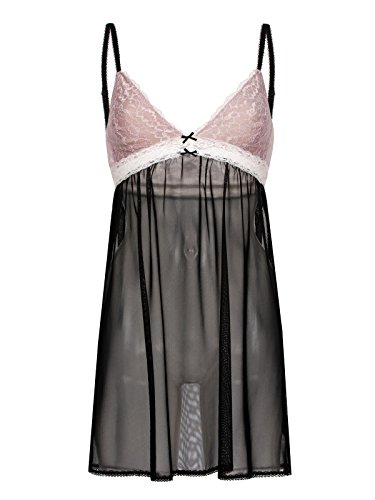 Vive Maria Sweet Pin-Up Negligé Black/lightpink, Größe:S Vive Maria Sweet Pin-Up Negligé Black/lightpink, Größe:S von Vive Maria