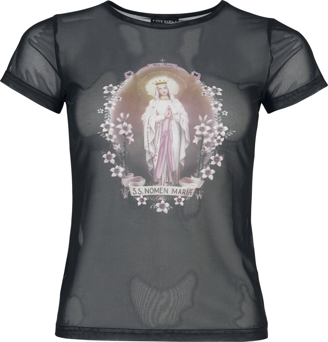 Vive Maria T-Shirt - Pray and Love - S bis XXL - für Damen - Größe M - schwarz von Vive Maria