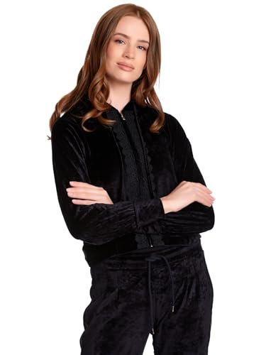 Vive Maria Velvet Dream Damen Kapuzensweatjacke schwarz, Größe:M von Vive Maria