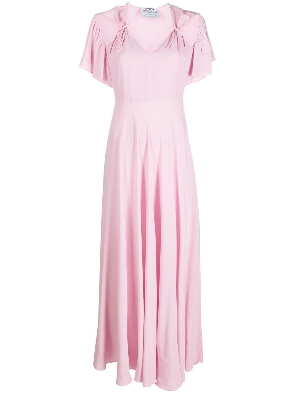 Vivetta Gerafftes Midikleid mit Cut-Out - Rosa von Vivetta