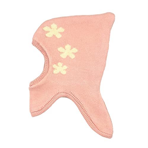 Vivi Idee Baby Schlupfmütze Schalmützen 6-18 Monate Sturmhaube Balaclava fürn Kleinkind Fleece Wollmütze Strickmütze Wintermütze Jungen Mädchen (Rosa) von Vivi Idee