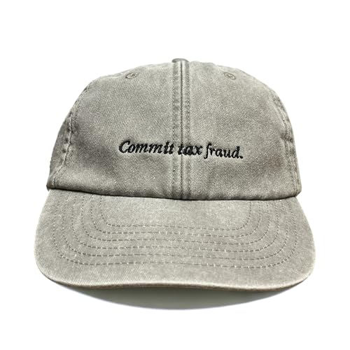 Vivian Flytrap Unisex Commit Tax Fraud Gewaschen Bestickt Dad Baseballkappe - Grey Vivian Flytrap Unisex Commit Tax Fraud Gewaschen Bestickt Dad Baseballkappe - Grey von Vivian Flytrap
