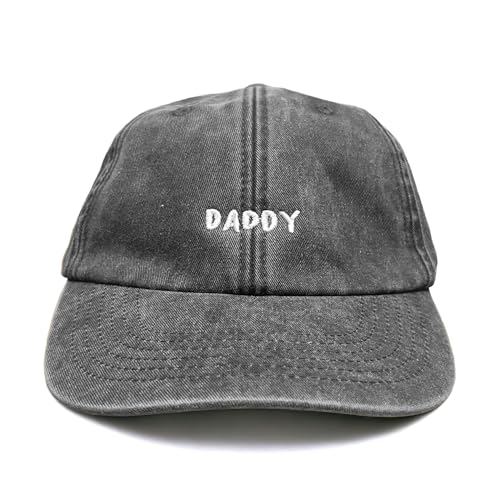 Vivian Flytrap Unisex Daddy Gewaschen Bestickt Dad Baseballkappe - Black von Vivian Flytrap