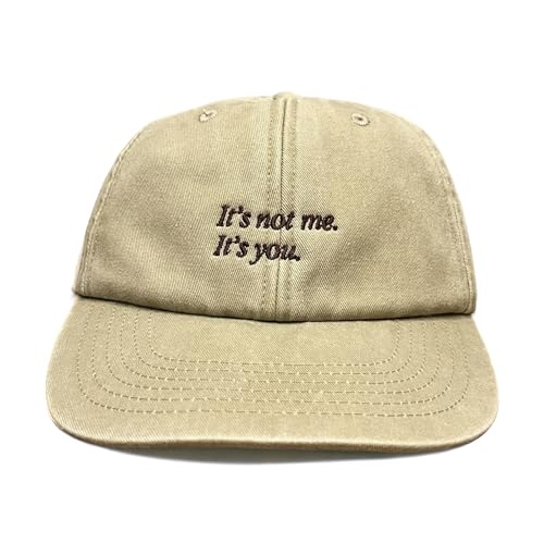 Vivian Flytrap Unisex It's Not Me It's You Gewaschen Bestickt Dad Baseballkappe - Beige Vivian Flytrap Unisex It's Not Me It's You Gewaschen Bestickt Dad Baseballkappe - Beige von Vivian Flytrap