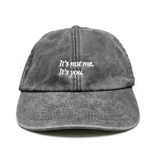 Vivian Flytrap Unisex It's Not Me It's You Gewaschen Bestickt Dad Baseballkappe - Black von Vivian Flytrap