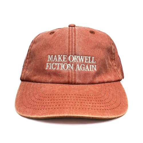 Vivian Flytrap Unisex Make Orwell Fiction Again Gewaschen Bestickt Dad Baseballkappe - Coral von Vivian Flytrap