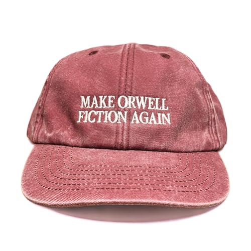 Vivian Flytrap Unisex Make Orwell Fiction Again Gewaschen Bestickt Dad Baseballkappe - Red Vivian Flytrap Unisex Make Orwell Fiction Again Gewaschen Bestickt Dad Baseballkappe - Red von Vivian Flytrap
