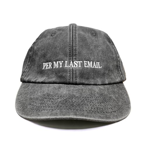 Vivian Flytrap Unisex Per My Last Email Gewaschen Bestickt Dad Baseballkappe - Black Vivian Flytrap Unisex Per My Last Email Gewaschen Bestickt Dad Baseballkappe - Black von Vivian Flytrap