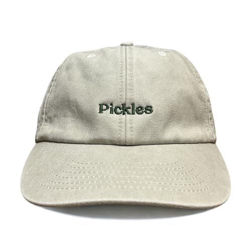 Vivian Flytrap Unisex Pickles Gewaschen Bestickt Dad Baseballkappe - Cream - One Size Vivian Flytrap Unisex Pickles Gewaschen Bestickt Dad Baseballkappe - Cream - One Size von Vivian Flytrap