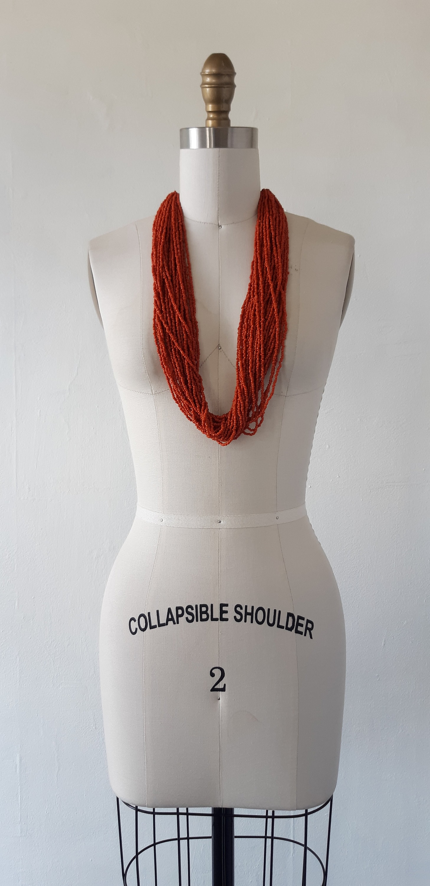 1970Er Jahre Korallen Perlenkette Vintage Boho Schmuck Aus Mehreren Reihen von VivianVintage8