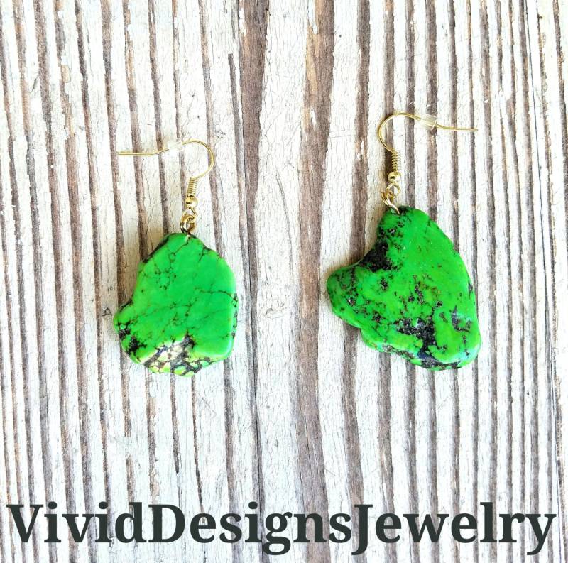 Kelly Green Statement Ohrringe - Baumeln Türkis Frühling Boho Sommer Ohrringe Kelly Green Statement Ohrringe - Baumeln Türkis Frühling Boho Sommer Ohrringe von VividDesignsJewelry