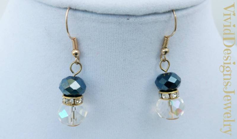 Lucite Klare Und Schwarze Kristall Statement Ohrringe Lucite Klare Und Schwarze Kristall Statement Ohrringe von VividDesignsJewelry