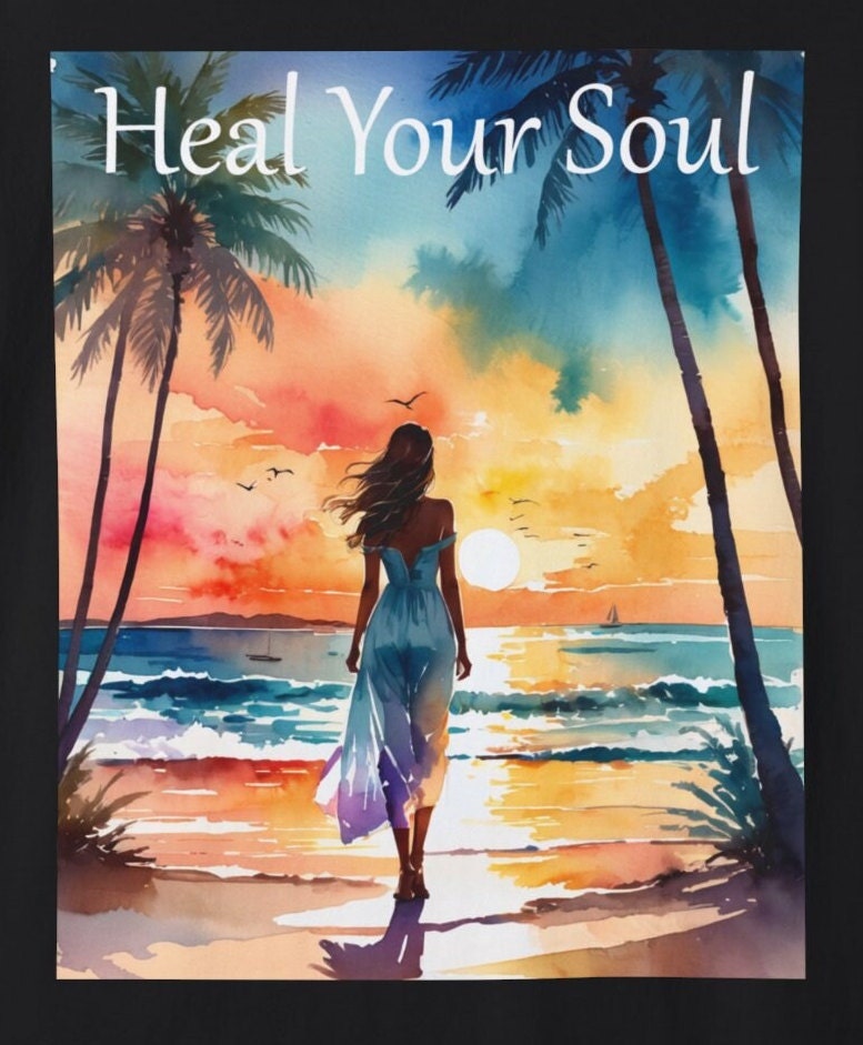 T-Shirt - Heal Your Soul von VividVibePOD