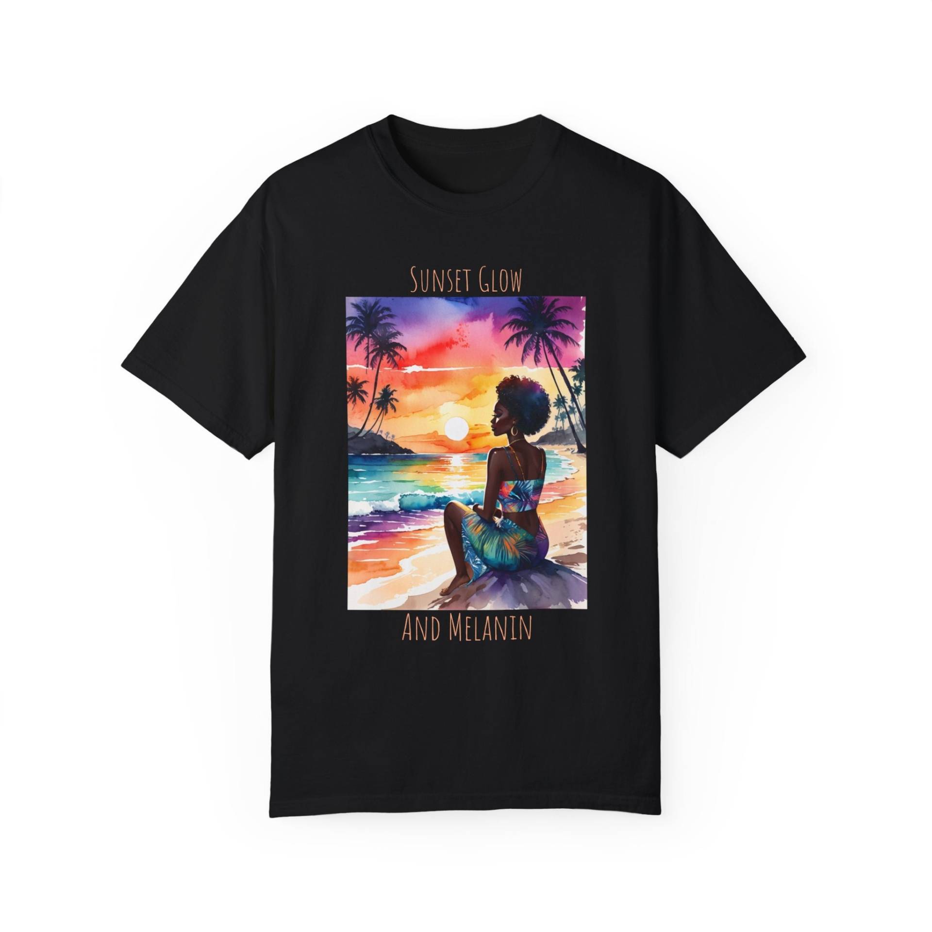 T-Shirt - Sunset Glow & Melanin von VividVibePOD