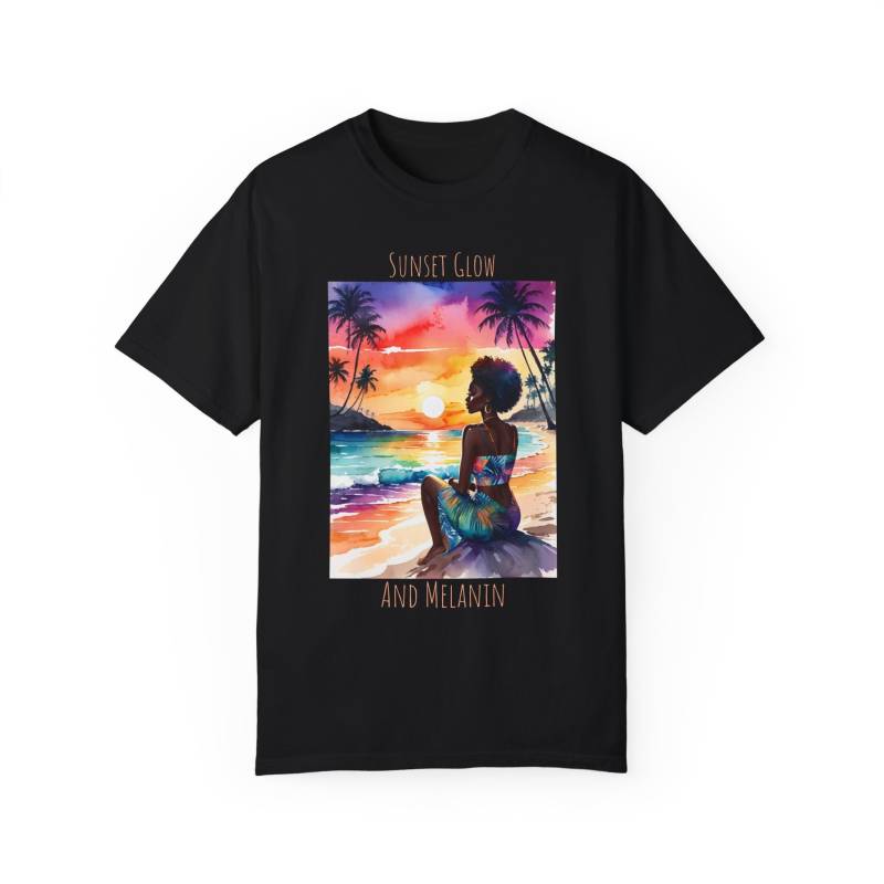T-Shirt - Sunset Glow & Melanin von VividVibePOD