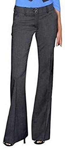 Vivien Caron Hose mit Kontrastnähten Anthrazit meliert Gr. 38 von Vivien Caron