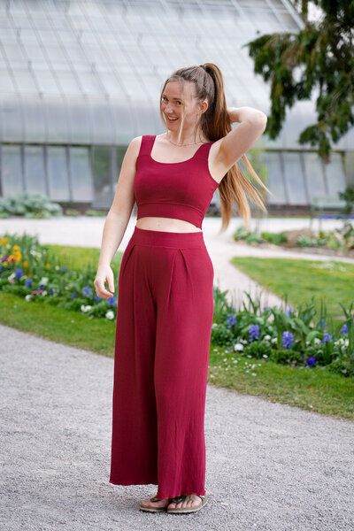 Vivien Joy High Waist Hose mit Falten - Farrah Comfy Pants von Vivien Joy