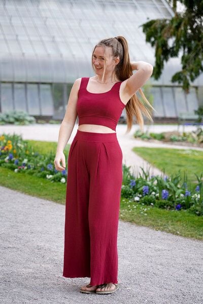 Vivien Joy High Waist Hose mit Falten - Farrah Comfy Pants von Vivien Joy