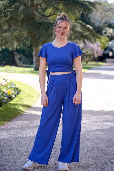 Vivien Joy High Waist Hose mit Falten - Farrah Comfy Pants von Vivien Joy