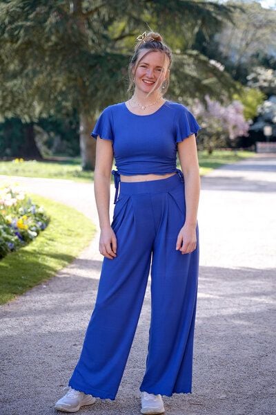 Vivien Joy High Waist Hose mit Falten - Farrah Comfy Pants von Vivien Joy