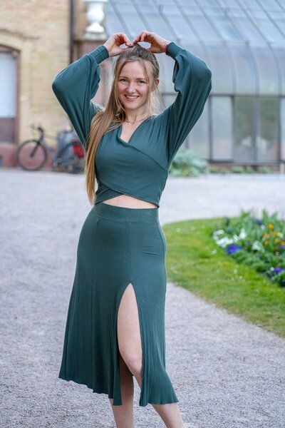 Vivien Joy Sommerrock mit Schlitz - Farrah Midiskirt von Vivien Joy