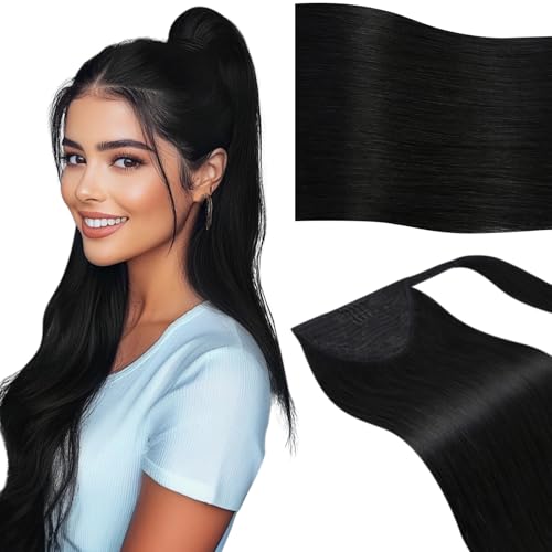 Vivien Zopf Extension Echthaar 40 cm Schwarz Echthaar Pferdeschwanz Extensions Tiefschwarz Ponytail Haar Erweiterungen Echthaar für Frauen 80g #1 Vivien Zopf Extension Echthaar 40 cm Schwarz Echthaar Pferdeschwanz Extensions Tiefschwarz Ponytail Haar Erweiterungen Echthaar für Frauen 80g #1 von Vivien