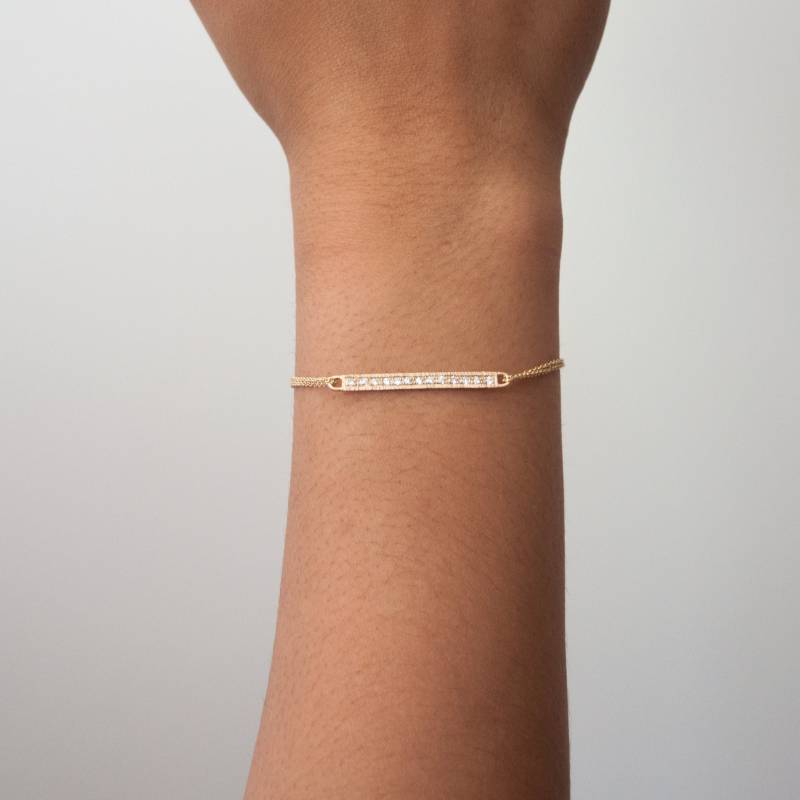 0.20Ctw Diamant Bar Armband Set in 14K Massivgold - Geschenke Für Sie Valentinstag Geschenk 0.20Ctw Diamant Bar Armband Set in 14K Massivgold - Geschenke Für Sie Valentinstag Geschenk von VivienFrankDesigns
