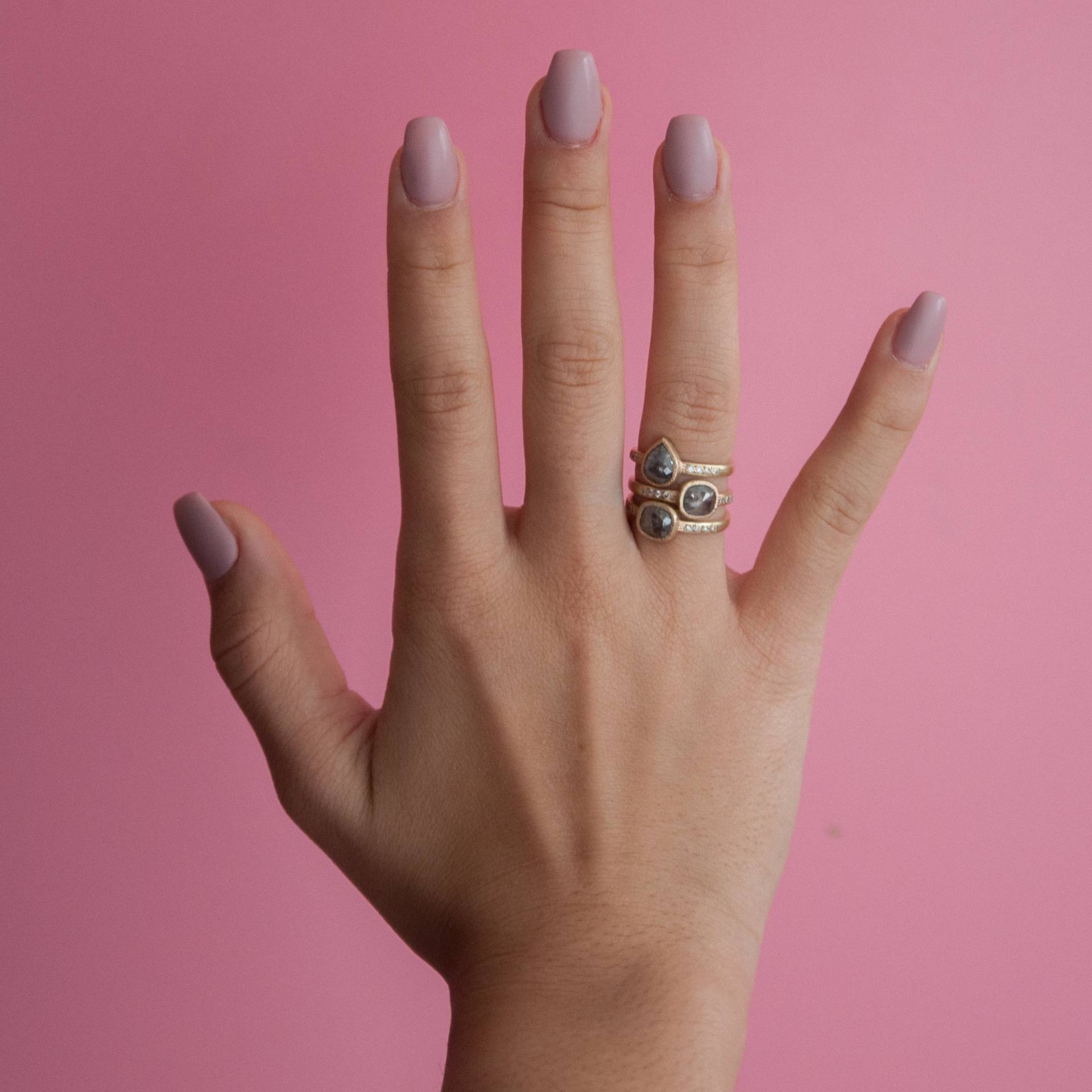 Rosenschliff Salz Und Pfeffer Diamant 585 Goldring Einzigartiger Verlobungsring Rosenschliff Salz Und Pfeffer Diamant 585 Goldring Einzigartiger Verlobungsring von VivienFrankDesigns