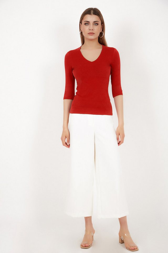 Vivienne Fashion 3/4-Arm-Shirt Qualitativ hochwertiges Damen Modal Shirt Nadine von Vivienne Fashion