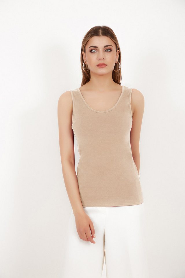 Vivienne Fashion Tanktop Tulipe Vivieene hochwertiges Damen Top mit Innenfutter von Vivienne Fashion