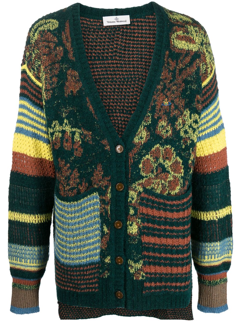 Vivienne Westwood Gehäkelter Blurry Cardigan - Grün von Vivienne Westwood