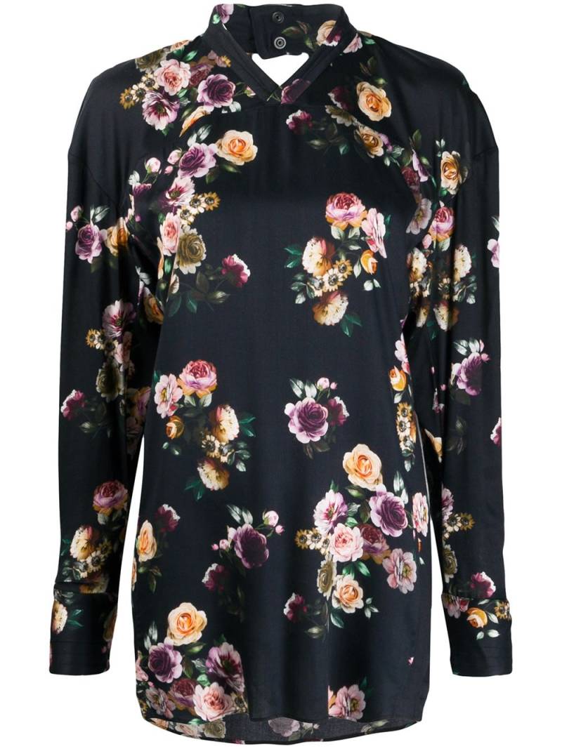 Vivienne Westwood Bluse mit Blumen-Print - Schwarz von Vivienne Westwood