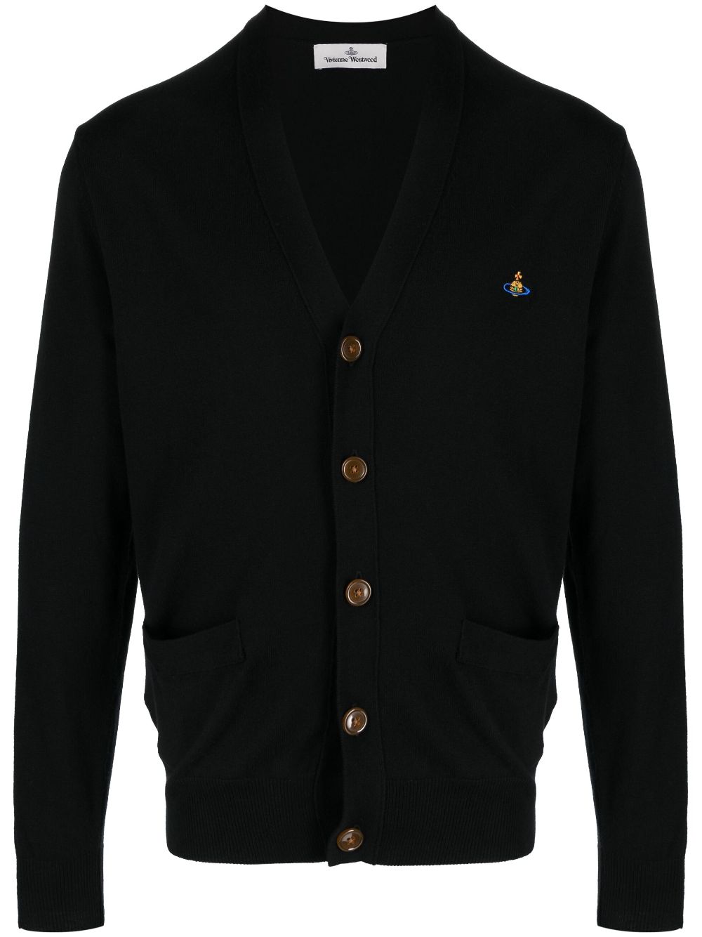 Vivienne Westwood Cardigan mit Logo-Stickerei - Schwarz von Vivienne Westwood