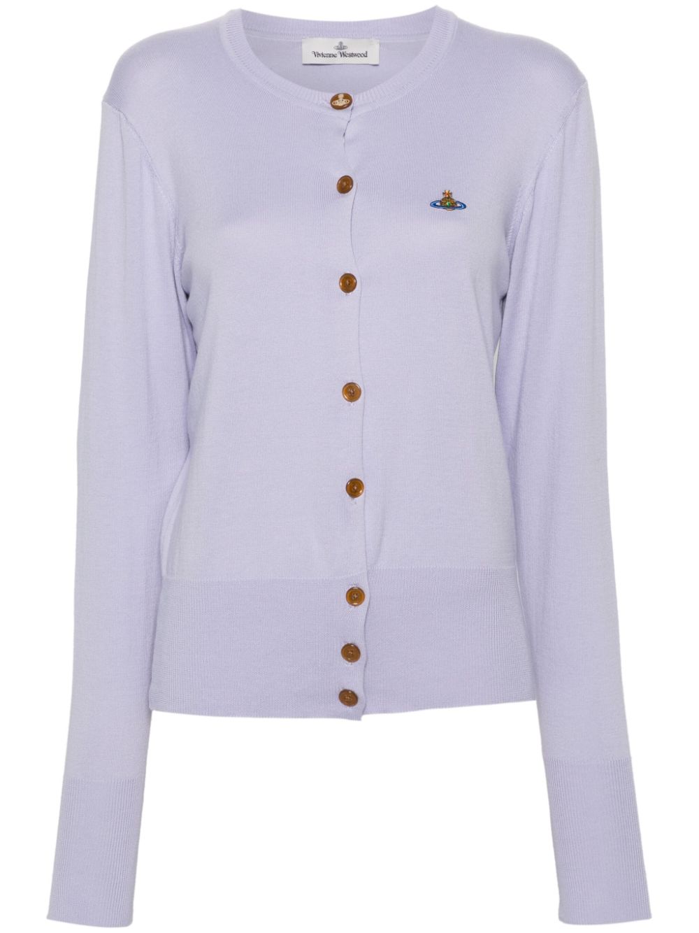 Vivienne Westwood Cardigan mit Orb-Stickerei - Violett von Vivienne Westwood