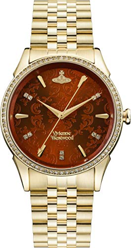 Vivienne Westwood Damen Analog Quarz Uhr mit Edelstahl Armband VV208RDGD von Vivienne Westwood