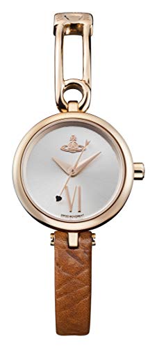 Vivienne Westwood Damen Analog Quarz Uhr mit Leder Armband VV200RSBR von Vivienne Westwood