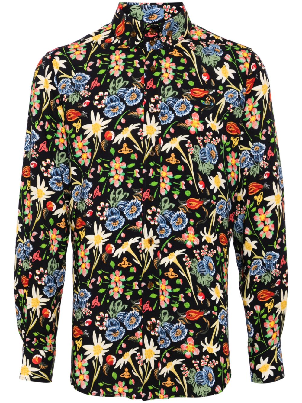 Vivienne Westwood Hemd mit Blumen-Print - Schwarz von Vivienne Westwood