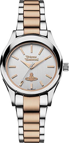 Vivienne Westwood Holloway Ladies Quartz Watch with Silver Dial & Two Tone Stainless Steel Bracelet VV111SLRS von Vivienne Westwood